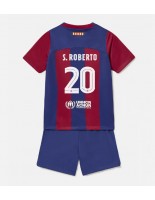 Barcelona Sergi Roberto #20 Domácí dres pro děti 2023-24 Krátký Rukáv (+ trenýrky)